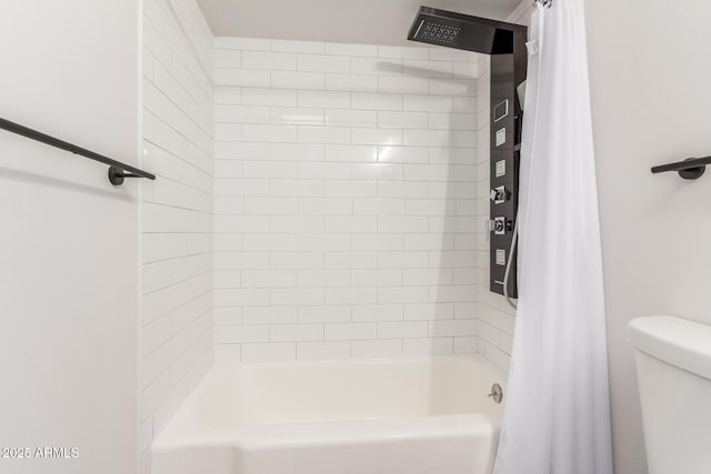 10750 W Abbott Ave, Sun City, AZ 85351 - full bath with toilet and shower / bath combo with shower curtain