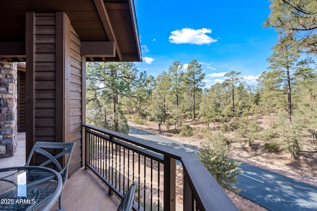 view of balcony