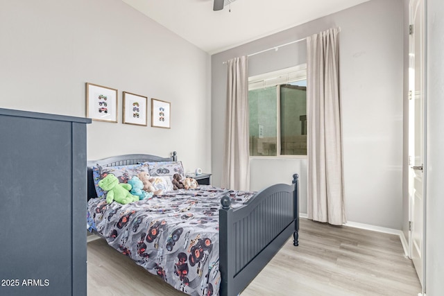 3884 S Wilson Dr, Chandler, AZ 85286 - bedroom featuring wood finished floors and a ceiling fan