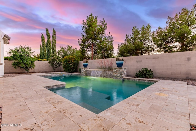3884 S Wilson Dr, Chandler, AZ 85286 - view of swimming pool with a patio area and a fenced backyard