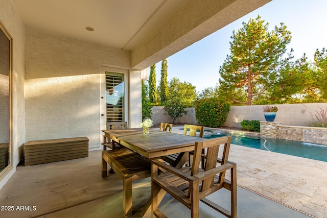 3884 S Wilson Dr, Chandler, AZ 85286 - fenced backyard featuring a patio area and outdoor dining area
