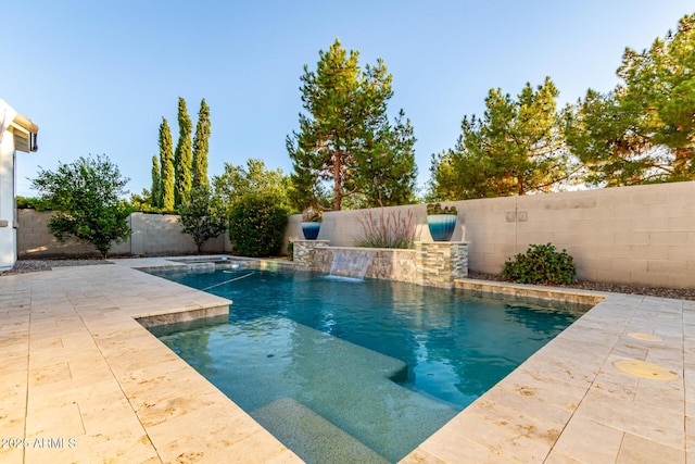 3884 S Wilson Dr, Chandler, AZ 85286 - view of swimming pool with a fenced backyard and a patio