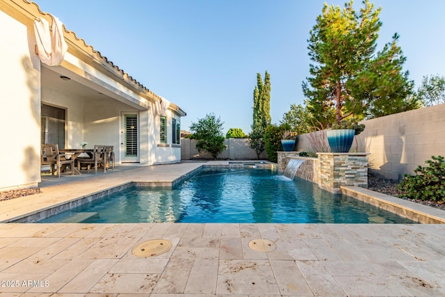 3884 S Wilson Dr, Chandler, AZ 85286 - view of pool with a patio area and a fenced backyard