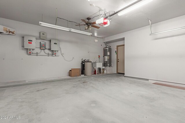 view of patio / terrace featuring ceiling fan