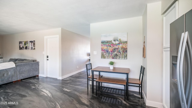 2139 W Obispo Ave, Mesa, AZ 85202 - dining area with finished concrete flooring and baseboards