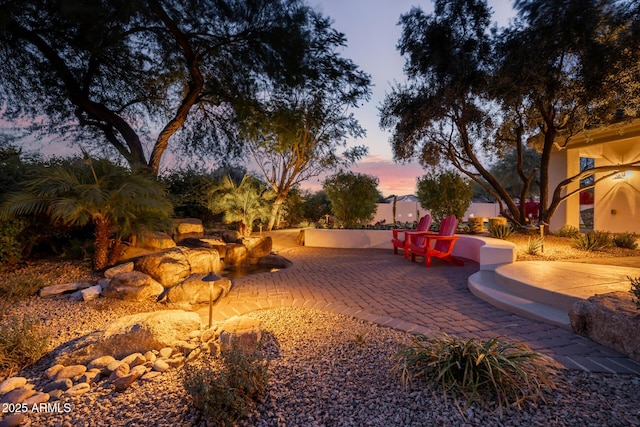 exterior space with a patio area