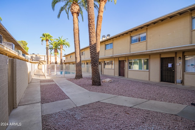 exterior space with a community pool