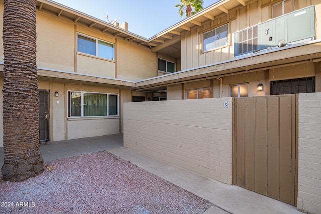 view of property exterior with a balcony