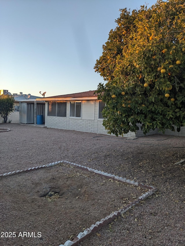 view of front of home