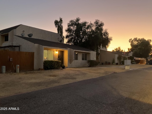 view of adobe home