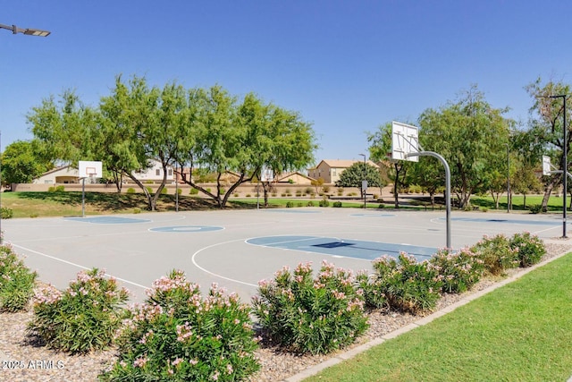 view of basketball court featuring community basketball court