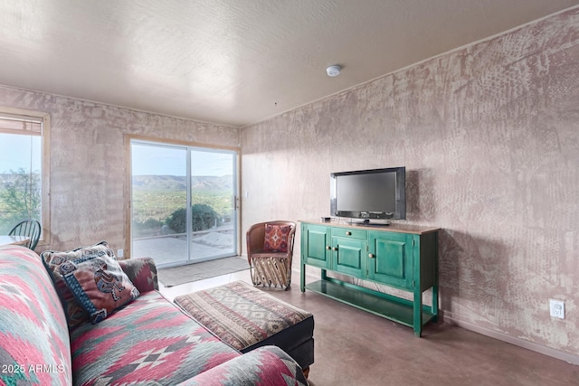 43911 N 13th Ave, New River, AZ 85087 - living area featuring concrete flooring and baseboards