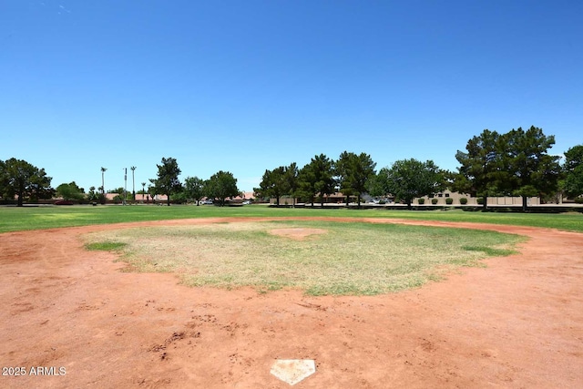 view of community with a lawn