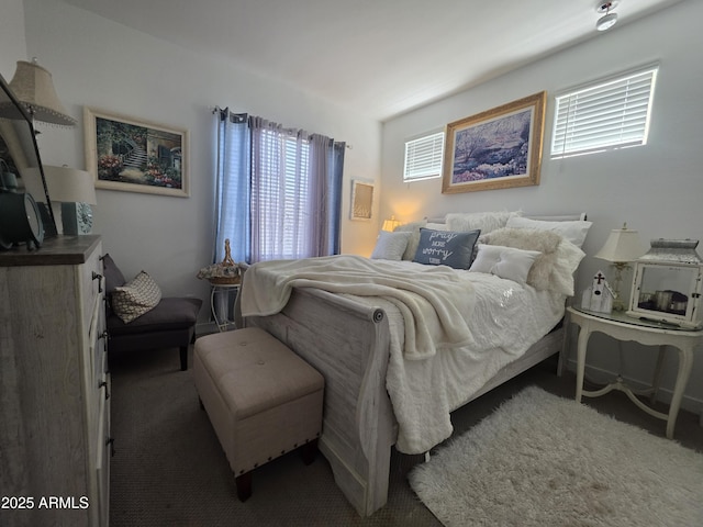 bedroom featuring carpet flooring