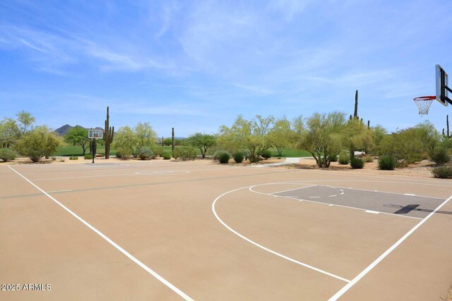 view of basketball court with community basketball court