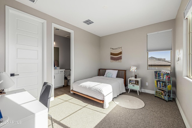 25725 S 230th St, Queen Creek, AZ 85142 - bedroom featuring carpet, visible vents, baseboards, and ensuite bathroom