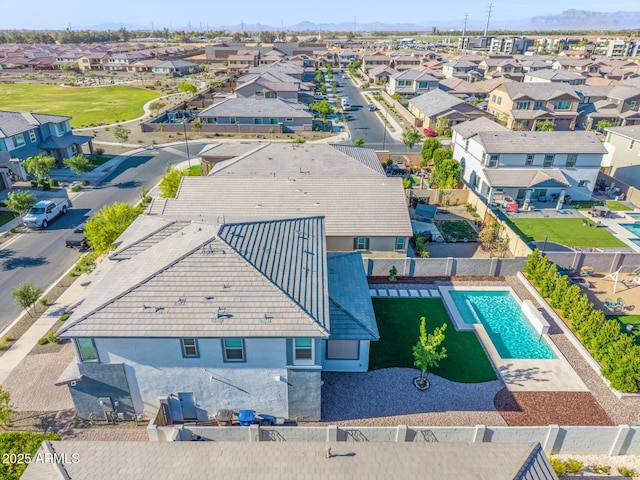 25725 S 230th St, Queen Creek, AZ 85142 - bird's eye view with a residential view and a mountain view