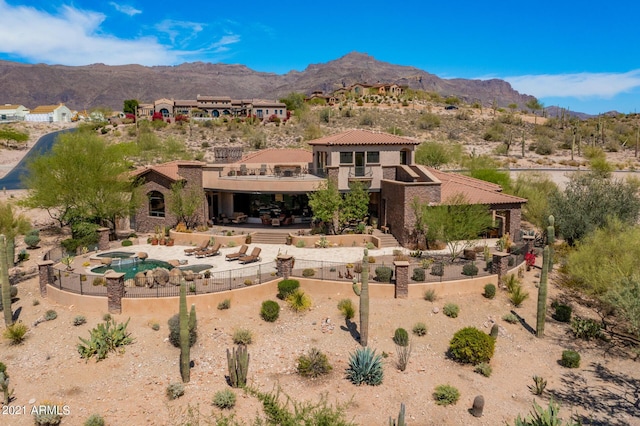 9161 E Superstition Mountain Dr, Gold Canyon, AZ 85118 - back of property with a mountain view