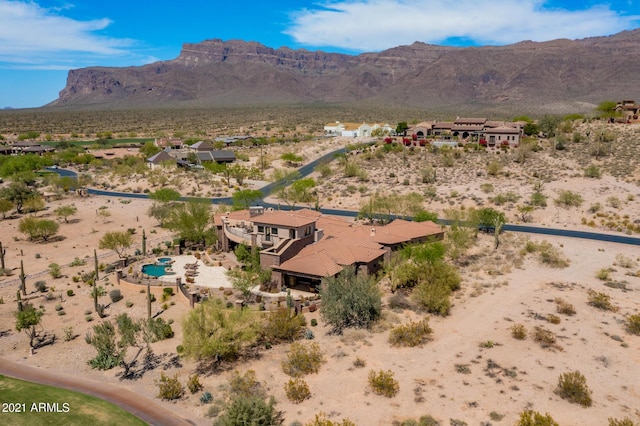 9161 E Superstition Mountain Dr, Gold Canyon, AZ 85118 - bird's eye view featuring a mountain view