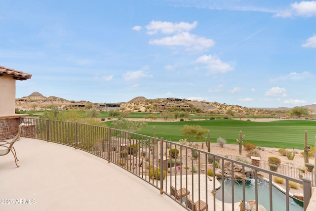 9161 E Superstition Mountain Dr, Gold Canyon, AZ 85118 - balcony with a patio and a water and mountain view