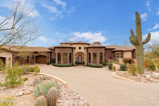 9161 E Superstition Mountain Dr, Gold Canyon, AZ 85118 - mediterranean / spanish house with a garage