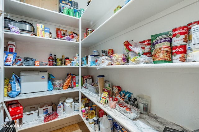 view of pantry