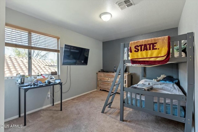 bedroom featuring carpet flooring