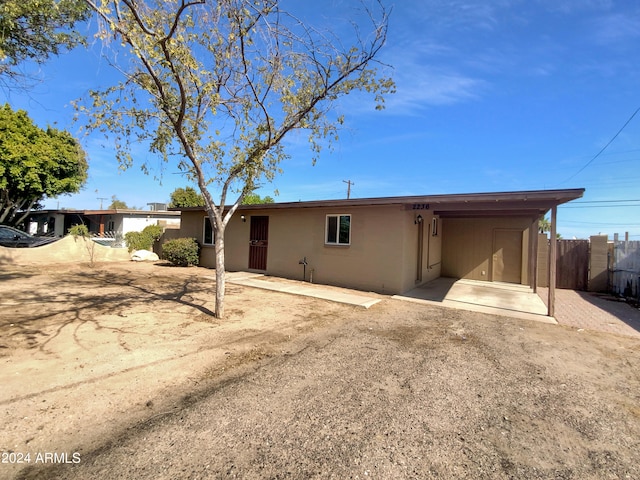 view of ranch-style home