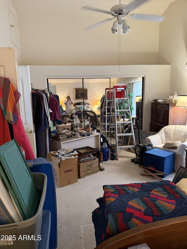 12955 E Sahuaro Dr, Scottsdale, AZ 85259 - bedroom with carpet and ceiling fan