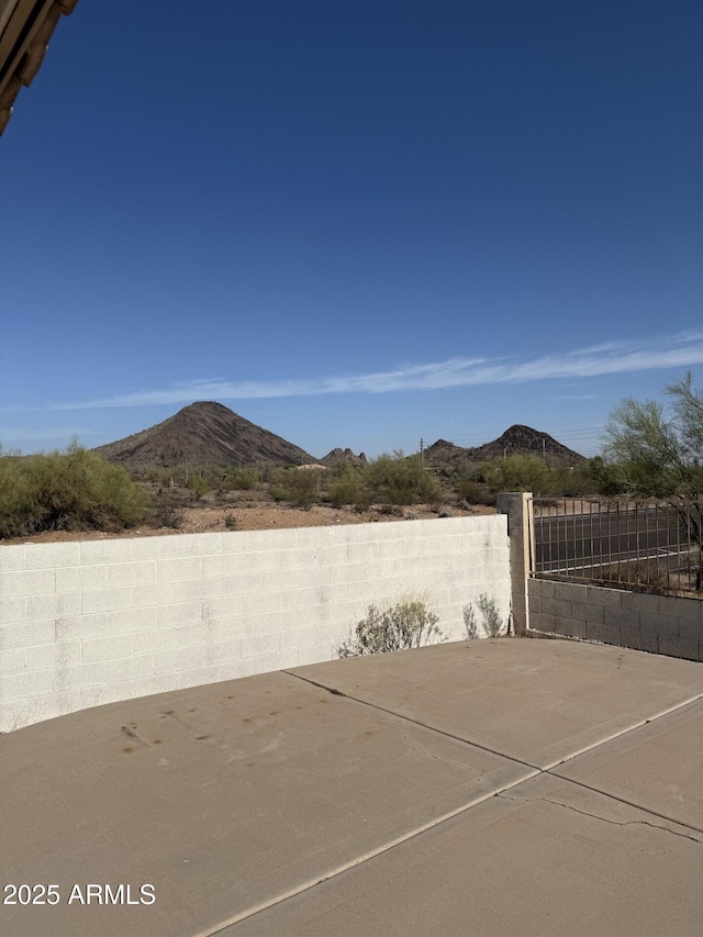 12955 E Sahuaro Dr, Scottsdale, AZ 85259 - view of patio / terrace featuring a mountain view