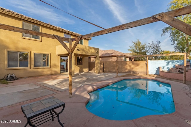 view of pool with a patio area