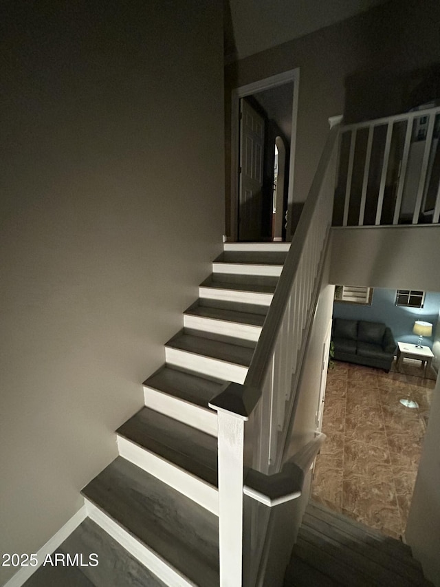 546 E San Carlos Way, Chandler, AZ 85249 - stairs featuring baseboards