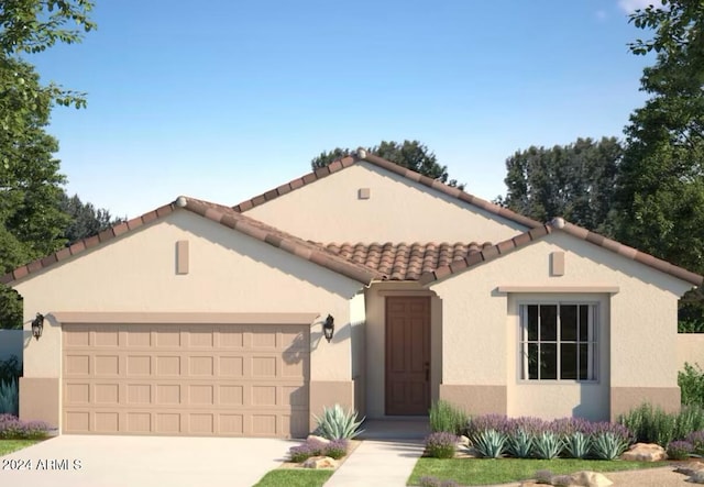 view of front of house featuring a garage