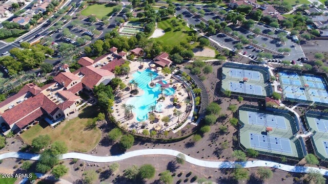 birds eye view of property