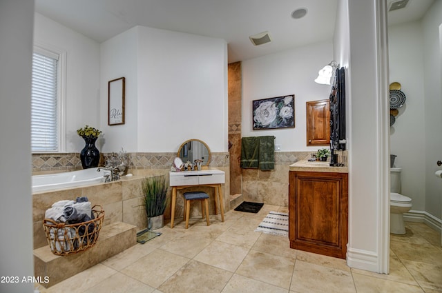 22406 S 173rd Way, Gilbert, AZ 85298 - full bath with a garden tub, vanity, and tile patterned floors
