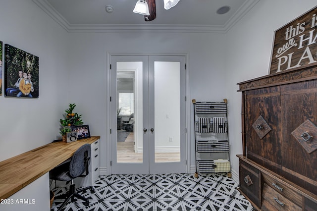 22406 S 173rd Way, Gilbert, AZ 85298 - office space with french doors and ornamental molding