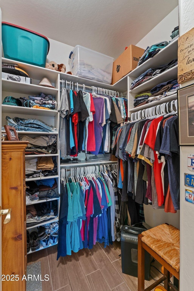 3018 E Vernon St, Gilbert, AZ 85298 - walk in closet featuring wood finish floors
