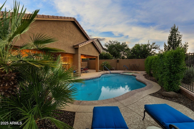 3018 E Vernon St, Gilbert, AZ 85298 - view of pool with a patio and a fenced backyard