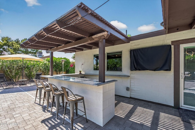 5101 E Paradise Dr, Scottsdale, AZ 85254 - view of patio featuring a pergola