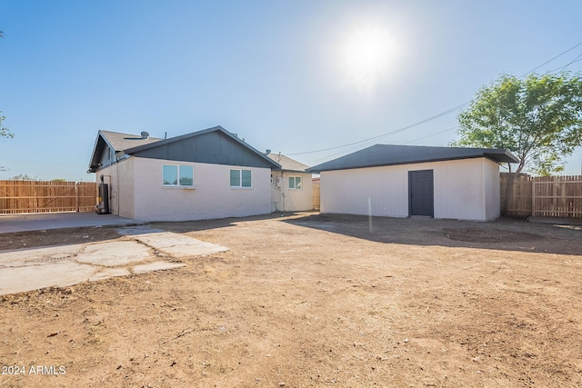 view of back of property