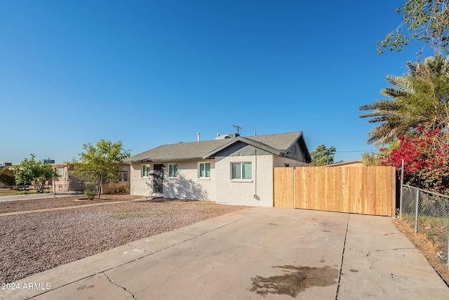 view of ranch-style home