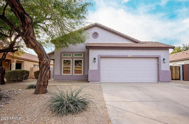 view of front of home featuring a garage