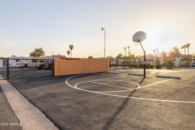 view of sport court