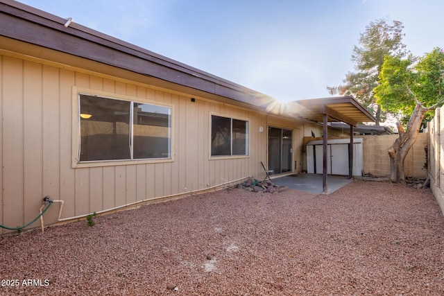 rear view of property featuring a patio