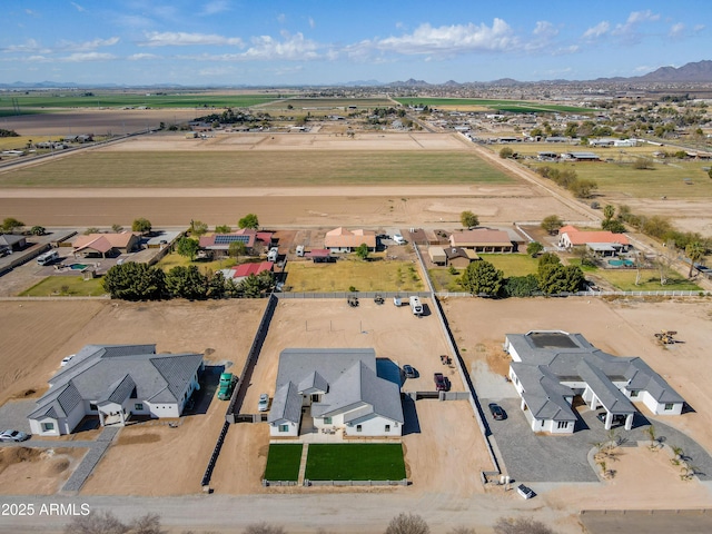 bird's eye view with a mountain view and a residential view