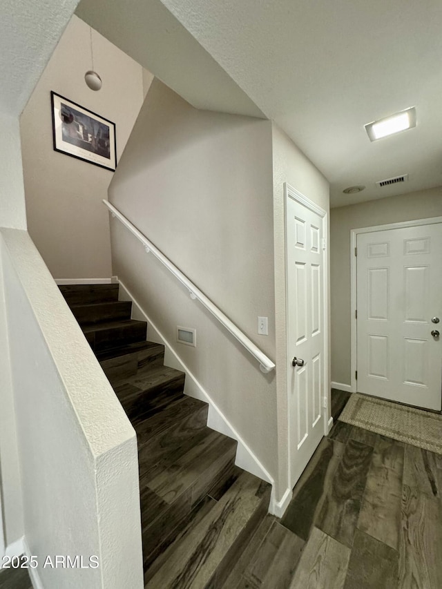 1060 E Louis Way, Tempe, AZ 85284 - stairway with wood finished floors and baseboards