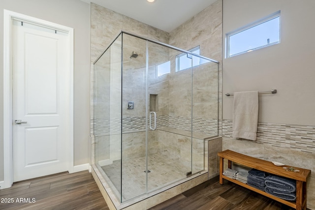 bathroom with walk in shower