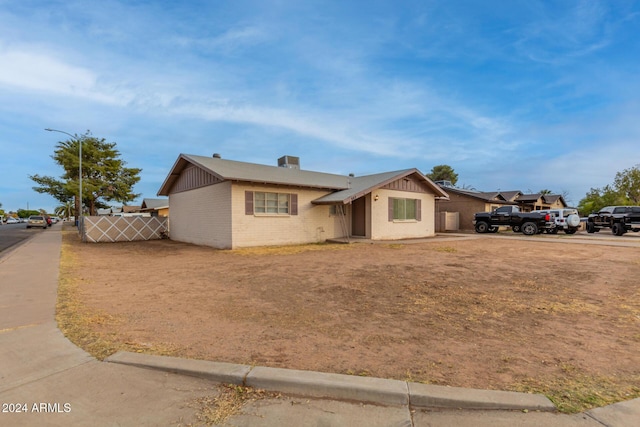 view of ranch-style home