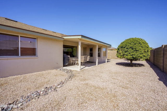11447 E Mendoza Ave, Mesa, AZ 85209 - back of house with a patio and a fenced backyard