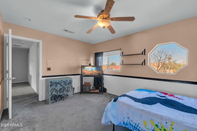 10847 E Forge Cir, Mesa, AZ 85208 - bedroom featuring carpet and ceiling fan